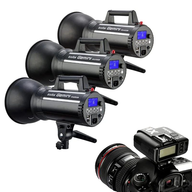 Godox GS200II 200WS / GS300II 300WS / GS400II 400WS + X1 Transmitter 2.4G Wireless X System Studio Strobe Flash Light Lighting
Godox GS200II 200WS / GS300II 300WS / GS400II 400WS + X1 Transmitter 2.4G Wireless X System Studio Strobe Flash Light Lighting