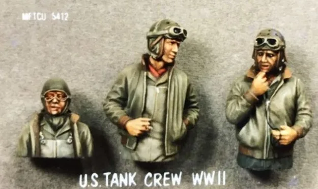 1/35 Scale WW2 US tank Soldier 3 People WWII Miniatures Unpainted Resin Model Kit Figure Free Shipping | Игрушки и хобби