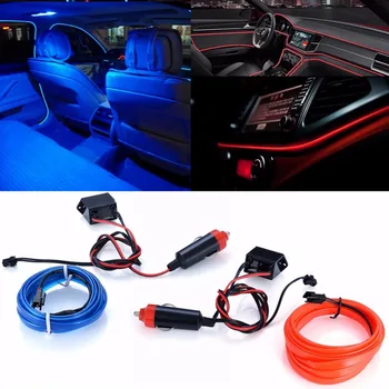 2M EL Flexible Car Auto Interior Mood Lighting Dash Board LED Decorative Strip Light Atmosphere Lamp Cold Ice Blue Red Light Bar
2M EL Flexible Car Auto Interior Mood Lighting Dash Board LED Decorative Strip Light Atmosphere Lamp Cold Ice Blue Red Light Bar