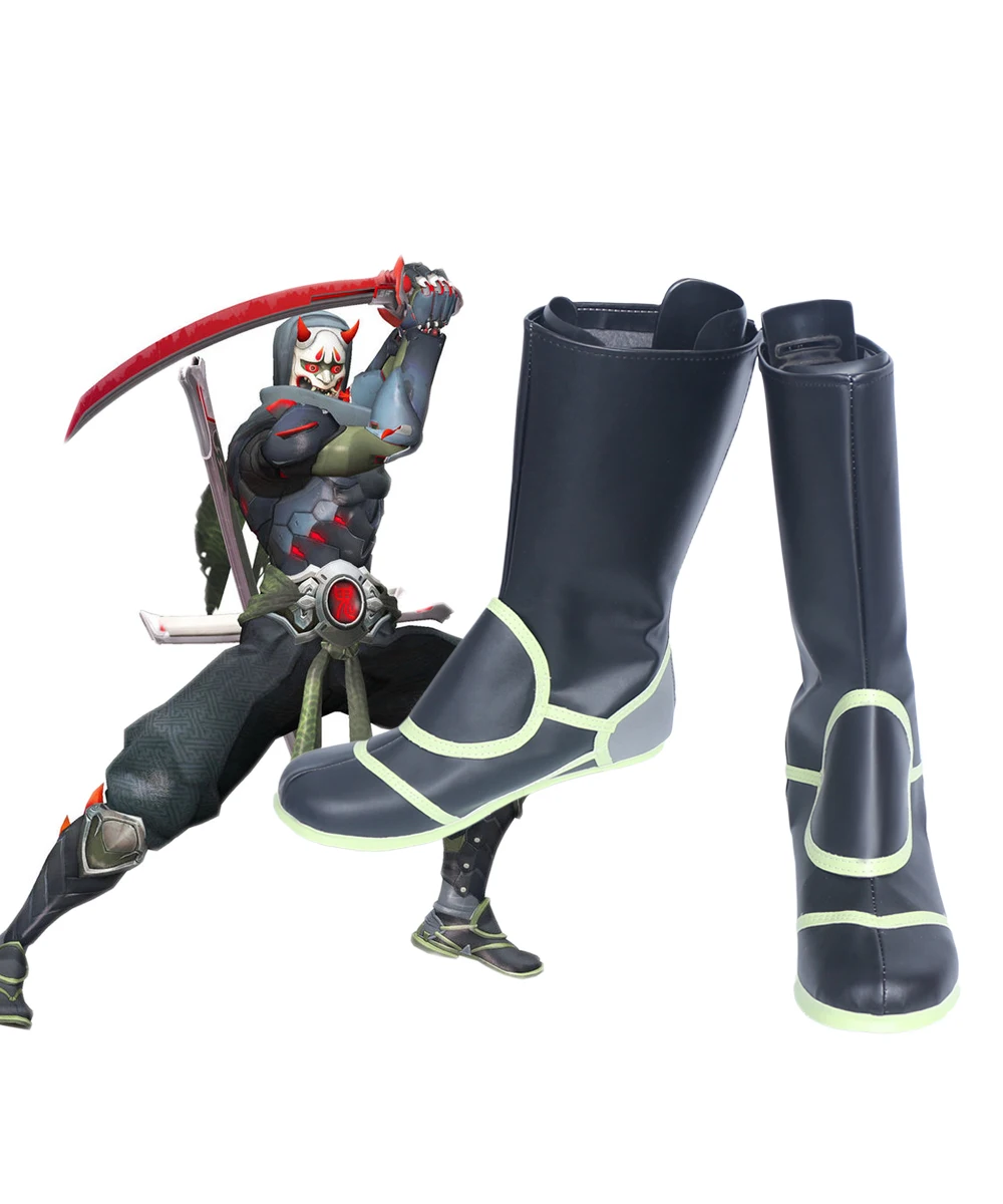 Ботинки для косплея ниндзя из кожи OW Oni Genji, черные ботинки по индивидуальному заказу, любого размера, унисекс
Ботинки для косплея ниндзя из кожи OW Oni Genji, черные ботинки по индивидуальному заказу, любого размера, унисекс