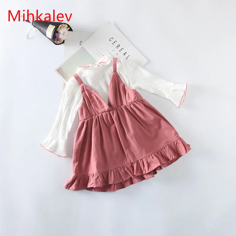 Mihkalev 2018 princess children sets for girl clothes suits long sleeve tops +dress kids girls clothing set for kids tracksuit
Mihkalev 2018 princess children sets for girl clothes suits long sleeve tops +dress kids girls clothing set for kids tracksuit