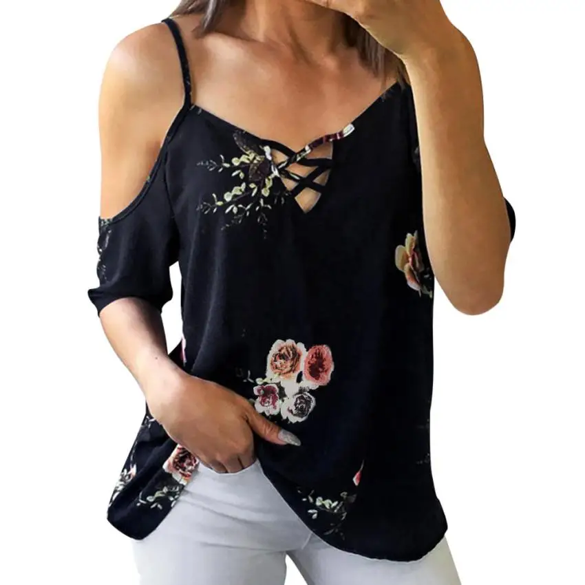Cold Shoulder Tops T Shirt Women Summer Female Chiffon V Neck Short Sleeve Hollow Out Tshirt boho Vintage Tee Women Clothing
Cold Shoulder Tops T Shirt Women Summer Female Chiffon V Neck Short Sleeve Hollow Out Tshirt boho Vintage Tee Women Clothing