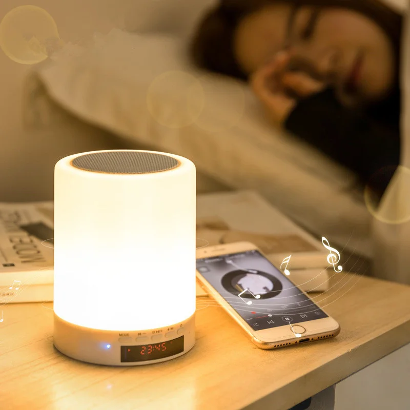 Multi-function alarm clock wake up night light Wireless Bluetooth LED Table Desktop Lamp Light for kids
Multi-function alarm clock wake up night light Wireless Bluetooth LED Table Desktop Lamp Light for kids