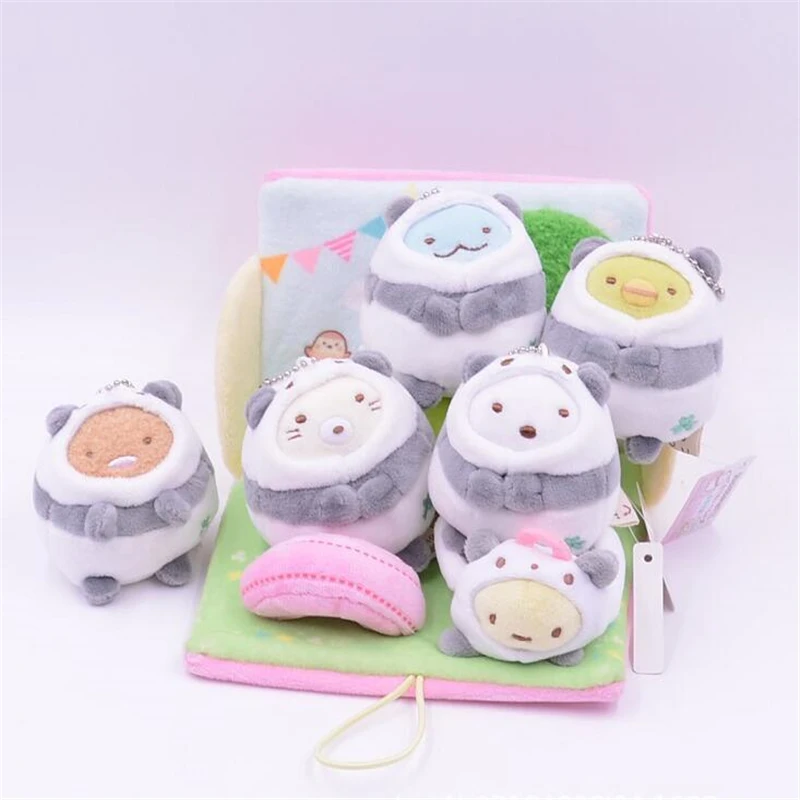 6Pcs/Set Kawaii Panda Scene Series Sumikko Gurashi San-X Keychain Cloak Plush Stuffed Toy Christmas Gift For Girls Children
6Pcs/Set Kawaii Panda Scene Series Sumikko Gurashi San-X Keychain Cloak Plush Stuffed Toy Christmas Gift For Girls Children