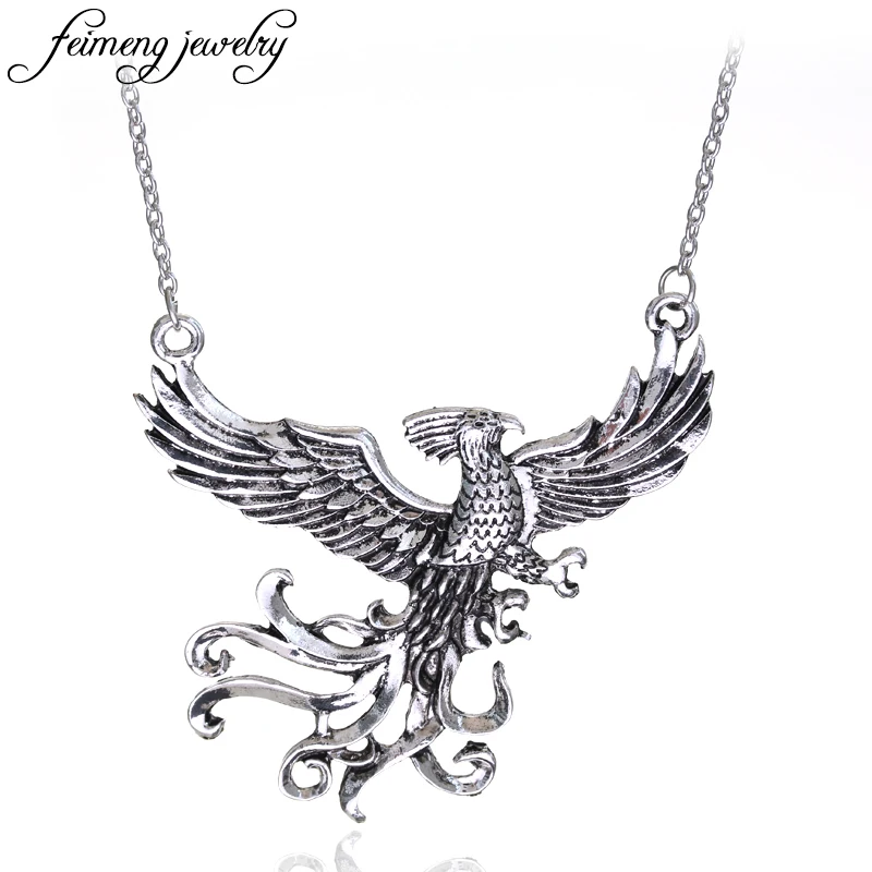 Charm Phoenix Necklace Antique Silver Horcrux Pendant Jewelry for men and women Fashion Statement necklace Accessories
Charm Phoenix Necklace Antique Silver Horcrux Pendant Jewelry for men and women Fashion Statement necklace Accessories