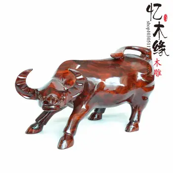 Wood carving crafts mahogany Niu Wang Choi Wall Street bull Zodiac feng shui ornaments cattle Home Furnishing display special of
Wood carving crafts mahogany Niu Wang Choi Wall Street bull Zodiac feng shui ornaments cattle Home Furnishing display special of