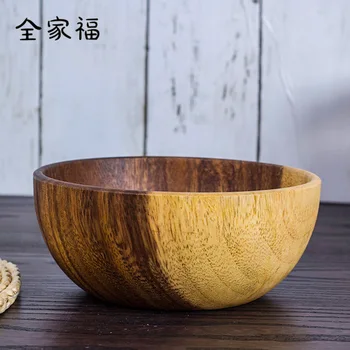 Japan and South Korea Acacia wooden baby bowl raw wood tableware and noodle bowl hand wood special round rice bowl
Japan and South Korea Acacia wooden baby bowl raw wood tableware and noodle bowl hand wood special round rice bowl