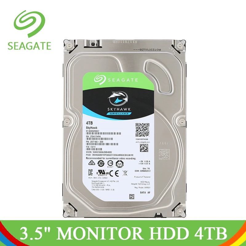 Seagate 4TB Video Surveillance HDD Internal Hard Disk Drive 4 TB 5900RPM SATA 6Gb/s 3.5 '' 64MB Cache Hard Drive HD For Monitor
Seagate 4TB Video Surveillance HDD Internal Hard Disk Drive 4 TB 5900RPM SATA 6Gb/s 3.5 '' 64MB Cache Hard Drive HD For Monitor