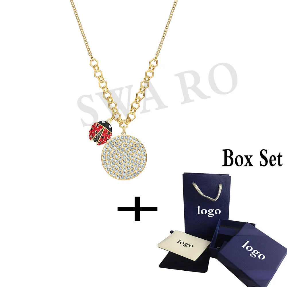 SWA RO 2019 SWA New LISABEL COIN Necklace Symbolizes Lucky Shiny Ladybug Decoration Crystal Women Necklace Set Wedding Jewelry
SWA RO 2019 SWA New LISABEL COIN Necklace Symbolizes Lucky Shiny Ladybug Decoration Crystal Women Necklace Set Wedding Jewelry