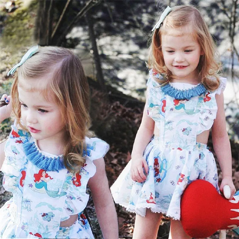 Summer Sweet Pretty Lace Dress Toddlers Girl Mermaid Print Backless Cartoon Ruffles Ball Gown Birthday Dresses Gift Kids Clothes
Summer Sweet Pretty Lace Dress Toddlers Girl Mermaid Print Backless Cartoon Ruffles Ball Gown Birthday Dresses Gift Kids Clothes