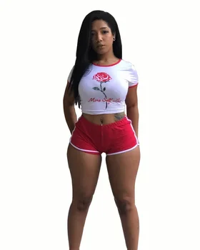 Spring Summer Women Two Piece Set Top and Pants Plus Size Outfits Tracksuit Sweatsuit Outfit T Shirt Shorts Active Sets Rose
Spring Summer Women Two Piece Set Top and Pants Plus Size Outfits Tracksuit Sweatsuit Outfit T Shirt Shorts Active Sets Rose