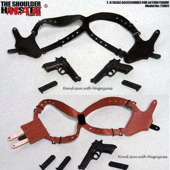 1/6 Scale Action Figure Accessory Brown/Balck Classic Chest Hand Gun with Magazine Hanging Set fit 12" Body Model
1/6 Scale Action Figure Accessory Brown/Balck Classic Chest Hand Gun with Magazine Hanging Set fit 12" Body Model