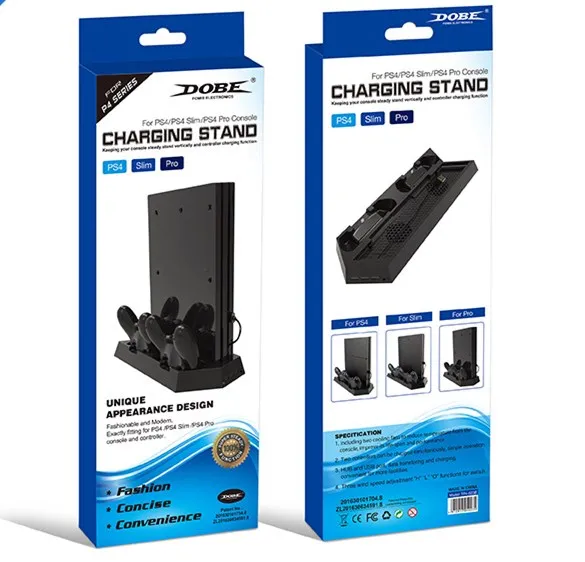 Dual Charger Vertical Stand Dock Station+Cooling Cooler Fan+2 USB Power Hub for Playstation 4 PS4 PRO/PS4SLIM/PS4 Controller
Dual Charger Vertical Stand Dock Station+Cooling Cooler Fan+2 USB Power Hub for Playstation 4 PS4 PRO/PS4SLIM/PS4 Controller