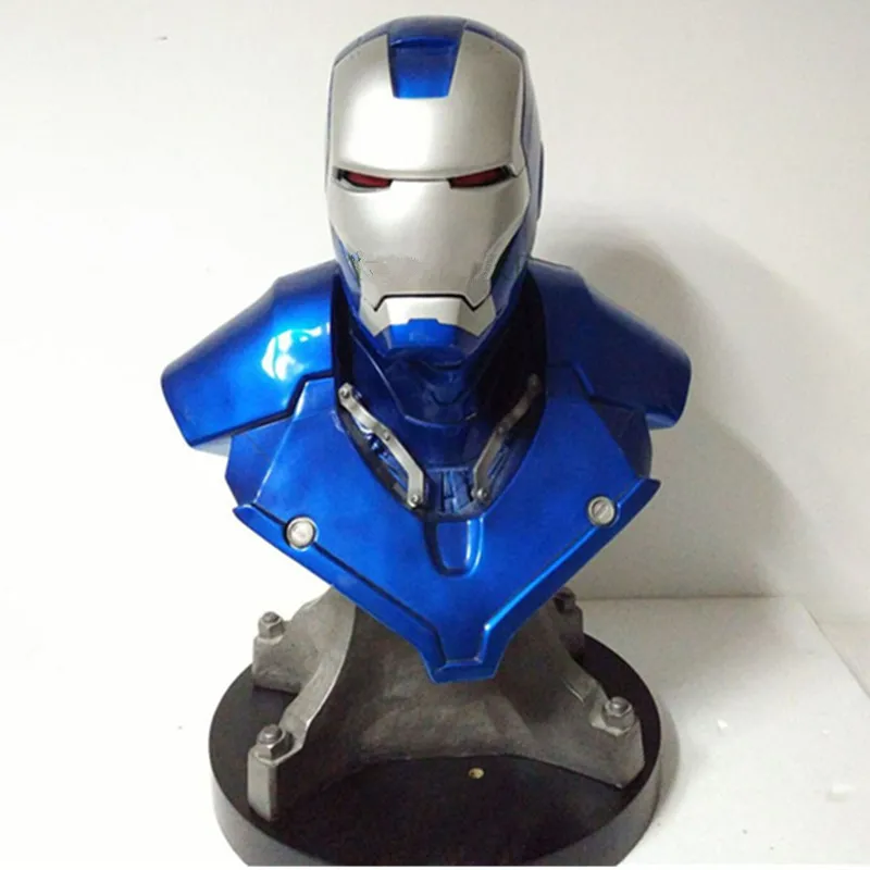 

Avengers:Infinity War Iron Man Bust 1:1 MK3 With LED Light Tony Stark Superhero PVC Action Figure Collectible Model Toy L1650