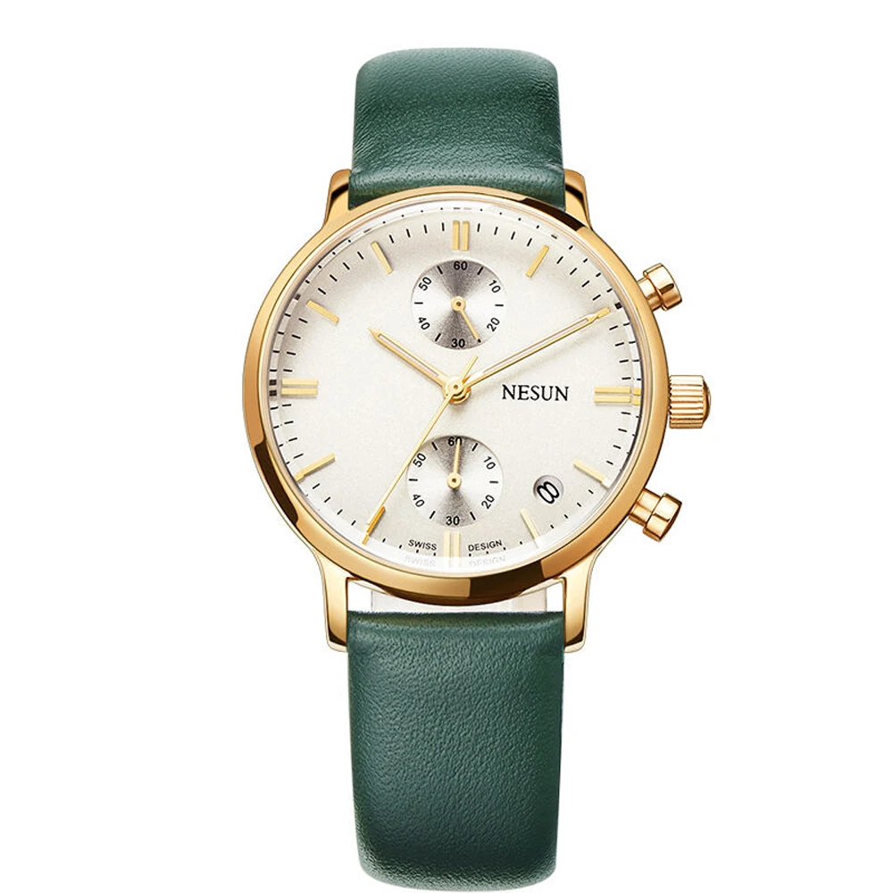 NESUN 8601 Fashion Casual Multifunction Watch Men's Quartz Wristwatch With Calfskin Leather Watch Band
NESUN 8601 Fashion Casual Multifunction Watch Men's Quartz Wristwatch With Calfskin Leather Watch Band