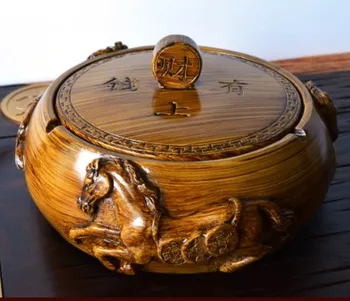 Fashion creative large ashtray with lid European retro living room office decorative ornaments Men's craft gifts
Fashion creative large ashtray with lid European retro living room office decorative ornaments Men's craft gifts