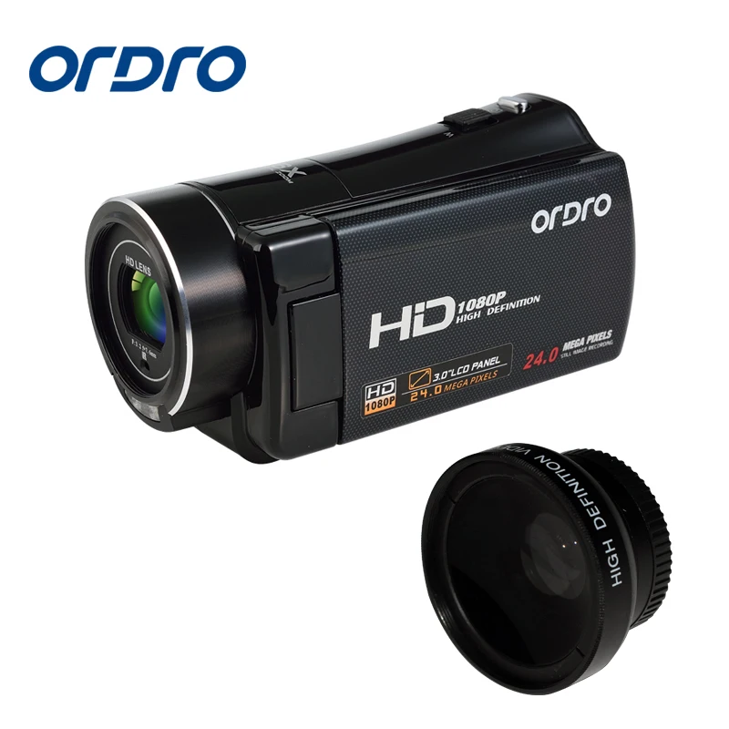 

Ordro HDV-V7 24MP HD 1080P Video Camera 3" LCD Screen Remote Control HDMI 5MP CMOS 16x Digital Zoom Home Use Camcorder