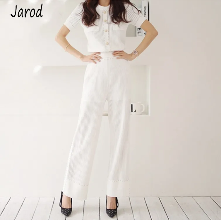 2019 New Summer Clothes For Women Casual Vintage Knit Short Sleeve Blouses Tops And Elegance Knit Long Trousers Pants Suits Set
2019 New Summer Clothes For Women Casual Vintage Knit Short Sleeve Blouses Tops And Elegance Knit Long Trousers Pants Suits Set