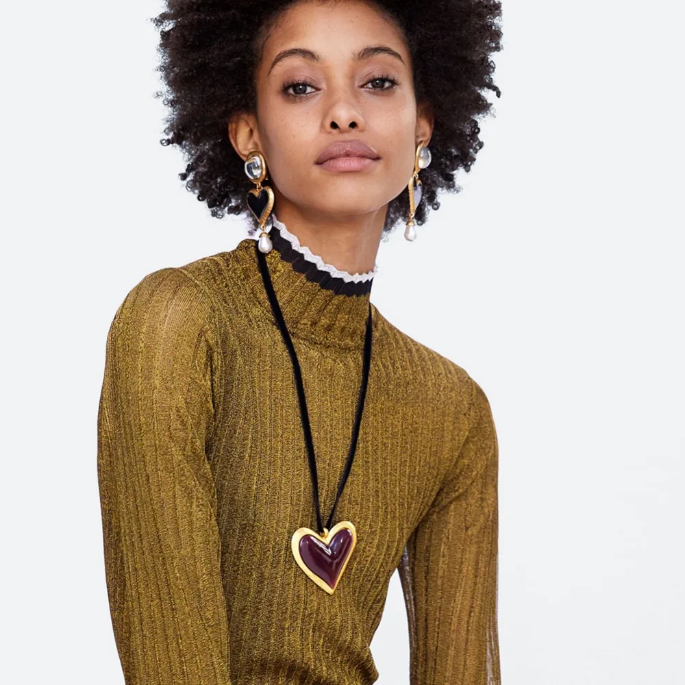 Vedawas Bohemia Statement Pendant Necklace for Women Jewelry Maxi Crystal Heart Necklace Female Wedding Party Gifts xg2083
Vedawas Bohemia Statement Pendant Necklace for Women Jewelry Maxi Crystal Heart Necklace Female Wedding Party Gifts xg2083