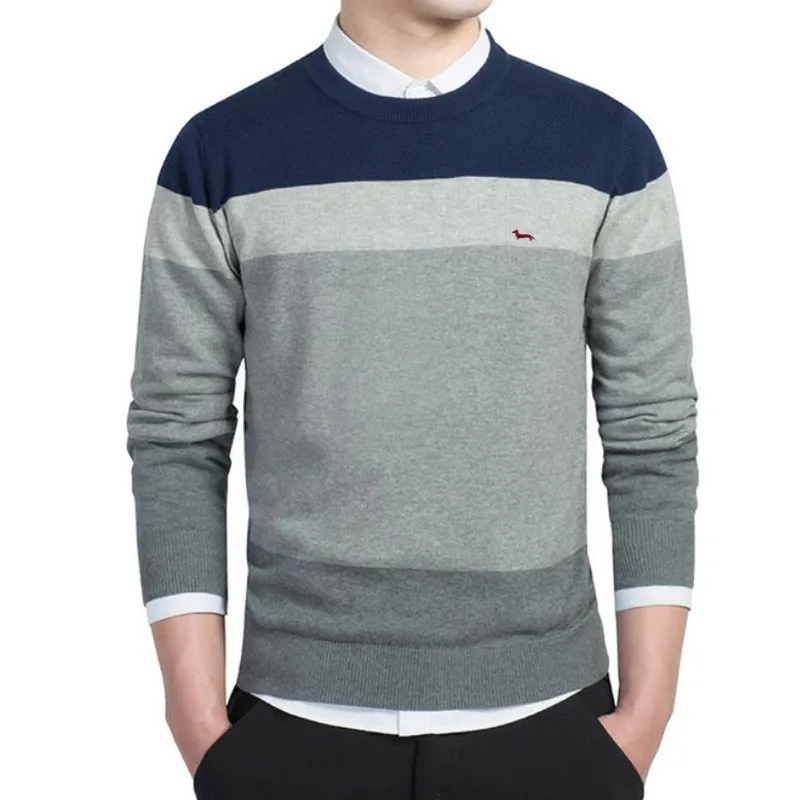2019 New spring men casual 100%cotton knitted sweater O-neck harmont patchwork pullovers blaine embroidery long sleeve sweaters
2019 New spring men casual 100%cotton knitted sweater O-neck harmont patchwork pullovers blaine embroidery long sleeve sweaters