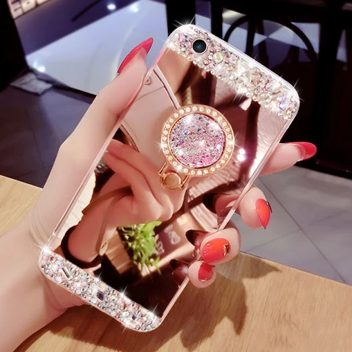 For iphone X XS MAX XR For iphone 8 Plus 7 Plus , Luxury Diamond Soft Mirror With Ring Case For iPhone 6 6S Plus 5 5S SE Case
For iphone X XS MAX XR For iphone 8 Plus 7 Plus , Luxury Diamond Soft Mirror With Ring Case For iPhone 6 6S Plus 5 5S SE Case