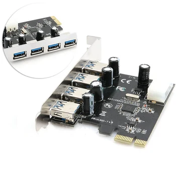 HFY PCI-E to USB 3.0 HUB PCI Express Expansion Card Adapter 5 Gbps High Speed 4 Port Compatible with USB 2.0 1.1 Specification
HFY PCI-E to USB 3.0 HUB PCI Express Expansion Card Adapter 5 Gbps High Speed 4 Port Compatible with USB 2.0 1.1 Specification