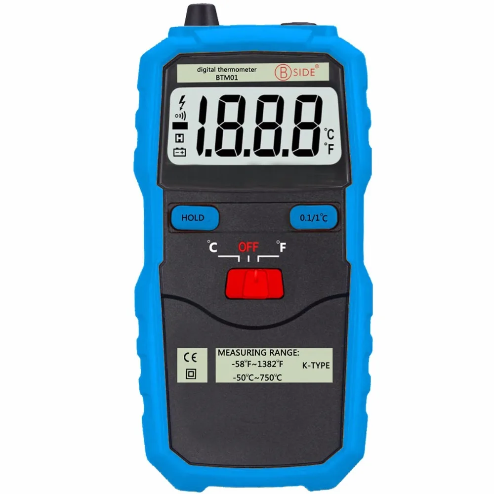 BTM01 -50-750 Degree 1.77" 2-Channel K-Type Handhold Thermometer Temperature Meter
BTM01 -50-750 Degree 1.77" 2-Channel K-Type Handhold Thermometer Temperature Meter