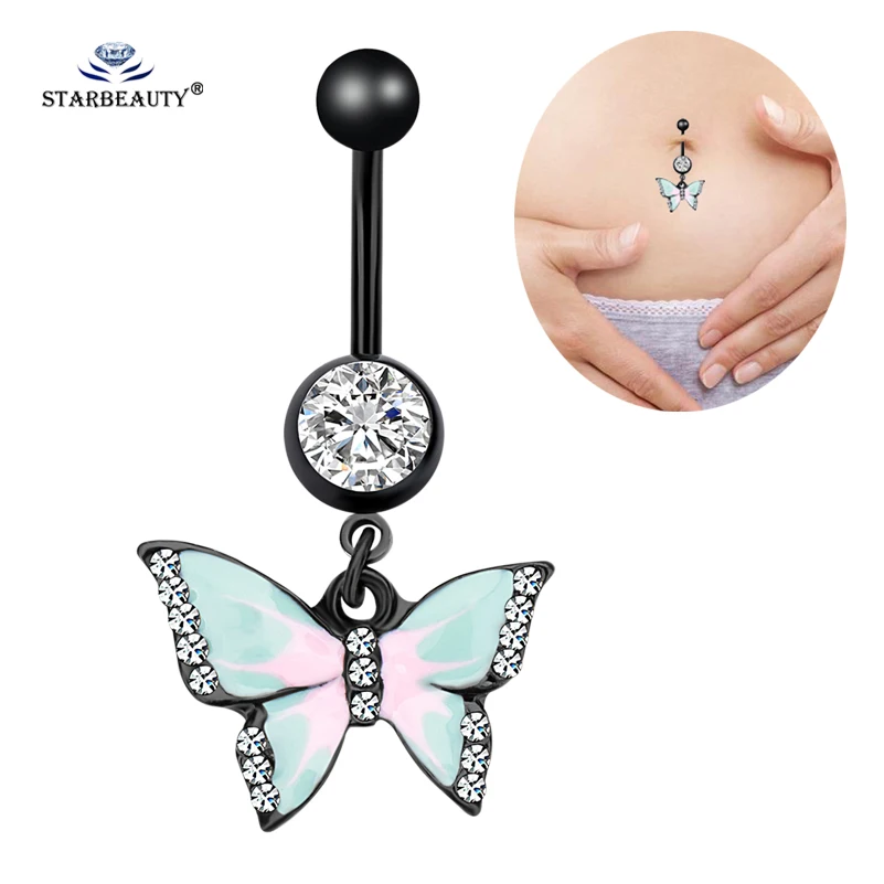Dancing Butterfly Belly Piercing Ombligo Belly Button Rings Navel Piercing Nombril Black Belly Ring Earring Pircing Body Jewelry
Dancing Butterfly Belly Piercing Ombligo Belly Button Rings Navel Piercing Nombril Black Belly Ring Earring Pircing Body Jewelry