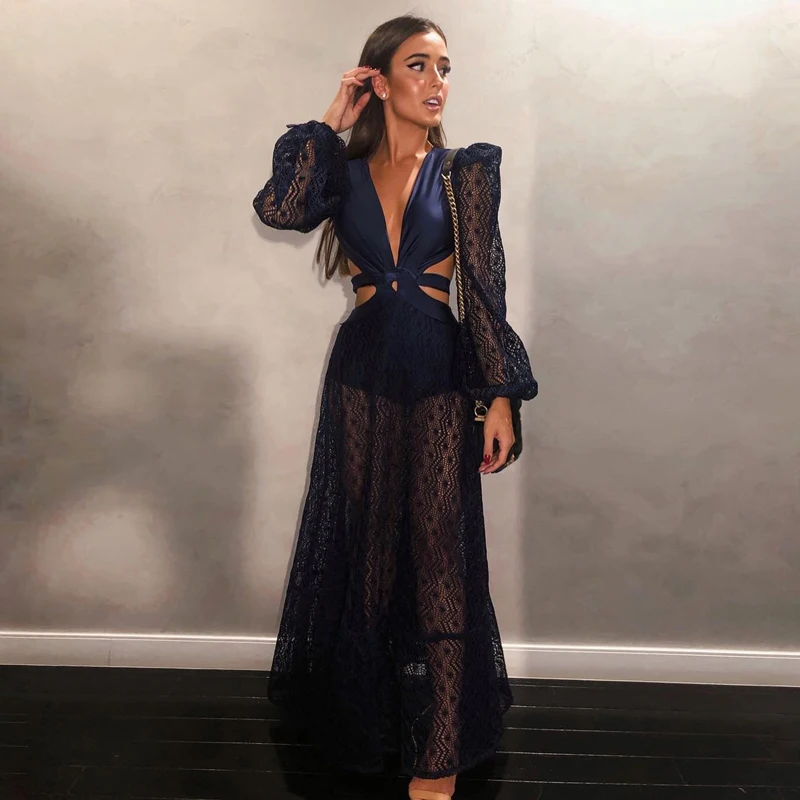 2019 New Fashion Summer Dress Sexy Dark Blue Hollow Out Bodycon V Neck Long Sleeve Women Dress Celebrity Party Dress Vestidos
2019 New Fashion Summer Dress Sexy Dark Blue Hollow Out Bodycon V Neck Long Sleeve Women Dress Celebrity Party Dress Vestidos