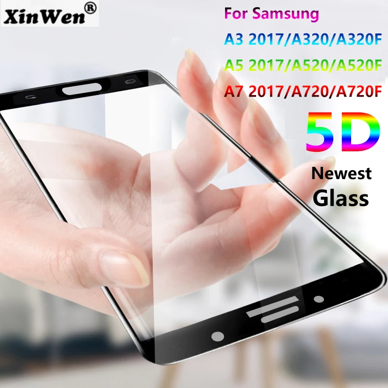 xinwen 5D 9H Curved protective screen protector Tempered Glass for samsung galaxy a3 a5 a7 2017 protection front Film Full 3d 4D
xinwen 5D 9H Curved protective screen protector Tempered Glass for samsung galaxy a3 a5 a7 2017 protection front Film Full 3d 4D