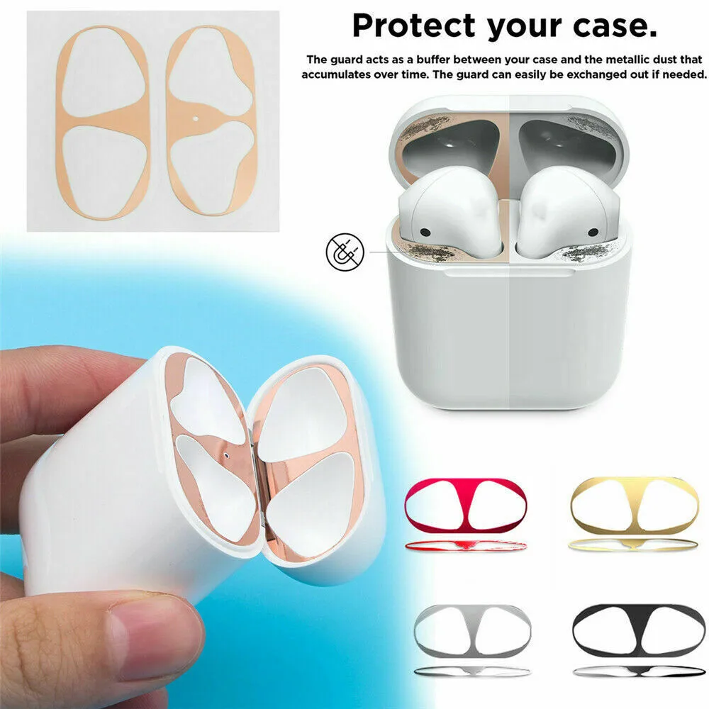 1/2PCMetal Conformable Optional Dust Guard for AirPod Skin Protective Sticker for Airpods Earphone Case Cover Shell Skin Sticker
1/2PCMetal Conformable Optional Dust Guard for AirPod Skin Protective Sticker for Airpods Earphone Case Cover Shell Skin Sticker
