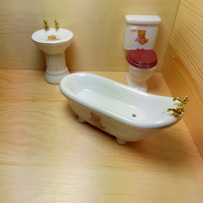 2019 1:12 Dollhouse Minitrue Decoration Graduation Bear Bath Bathroom Sink Toilet Models 3pcs/set
2019 1:12 Dollhouse Minitrue Decoration Graduation Bear Bath Bathroom Sink Toilet Models 3pcs/set