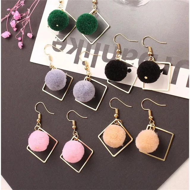 Trendy Gold Color Geometric Square Dangle Earrings Women Long Pom Pom Hanging Earrings Female Ear Hook Jewelry Christmas Gifts
Trendy Gold Color Geometric Square Dangle Earrings Women Long Pom Pom Hanging Earrings Female Ear Hook Jewelry Christmas Gifts
