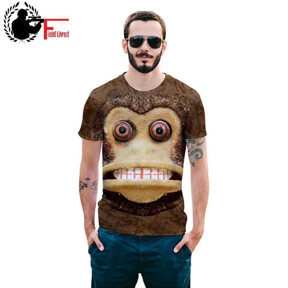 T shirt men with funny 3D Monkey anime printed Laugh Face short sleeve high elastic fitness ventilate cotton Oneck T-shirt male
T shirt men with funny 3D Monkey anime printed Laugh Face short sleeve high elastic fitness ventilate cotton Oneck T-shirt male