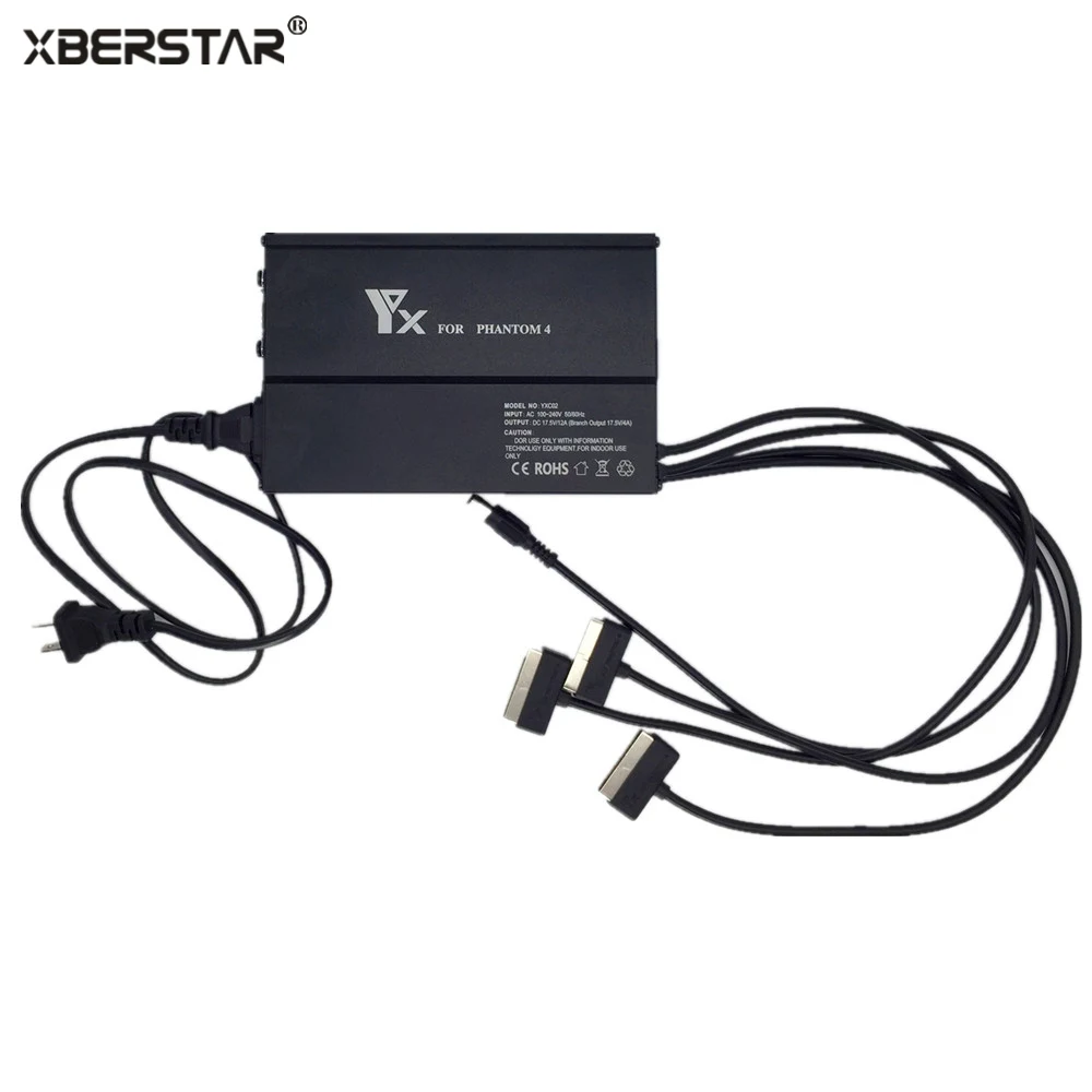 4 in 1 4-Channel Rapid Battery Charger for DJI Phantom 4 Drone Battery & Transmitter
4 in 1 4-Channel Rapid Battery Charger for DJI Phantom 4 Drone Battery & Transmitter