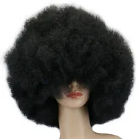 QQXCAIW 200g Super Big Short Culry Cosplay Party Black Dance Afro Wigs Synthetic QQXCAIW 200g Super Big Short Culry Cosplay Party Black Dance Afro Wigs Synthetic