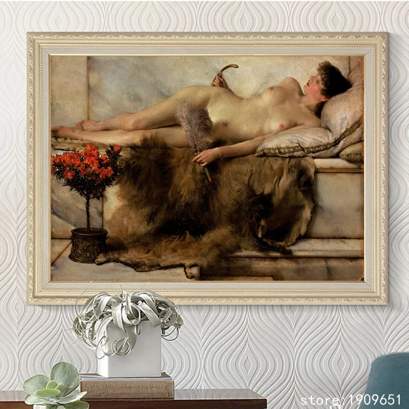 

cotton no frame classical palace figures nude woman canvas printings oil painting printed on cotton wall art decoration picture