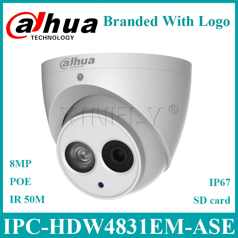 Dahua Original IPC-HDW4831EM-ASE 4K 8MP Eyeball Network Camera IR 50m Built-in Mic SD Card Replace IPC-HDBW4831E-ASE With Logo
Dahua Original IPC-HDW4831EM-ASE 4K 8MP Eyeball Network Camera IR 50m Built-in Mic SD Card Replace IPC-HDBW4831E-ASE With Logo