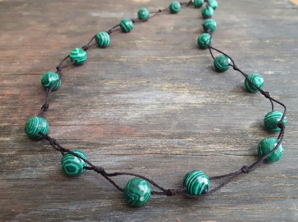 29Inch Knotted Necklace 8MM Nature Stone Malachite Necklace Beaded Lariat Necklaces Beaded Y Necklaces Hand Knotted Mala beads
29Inch Knotted Necklace 8MM Nature Stone Malachite Necklace Beaded Lariat Necklaces Beaded Y Necklaces Hand Knotted Mala beads