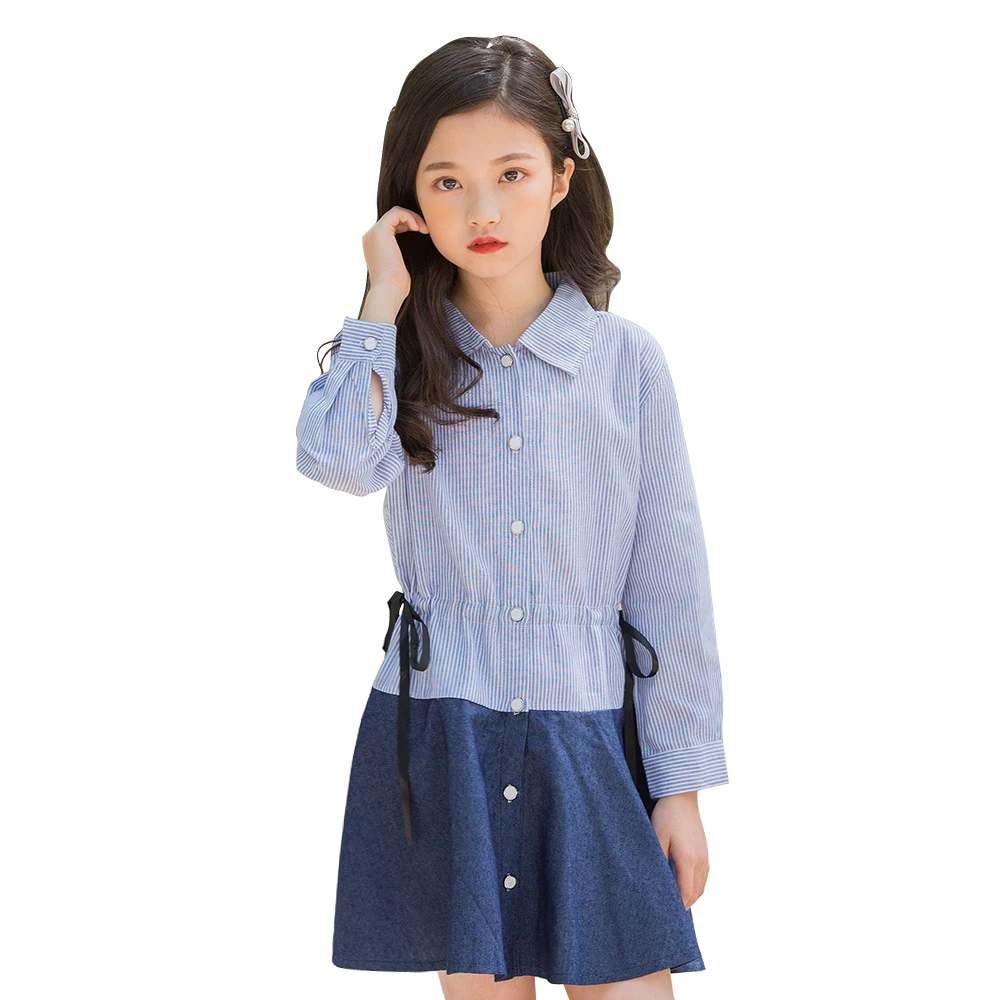striped cotton shirt dresses age for 8 - 16 yrs teenage girl long sleeve dress 2018 school style autumn winter frocks for girls
striped cotton shirt dresses age for 8 - 16 yrs teenage girl long sleeve dress 2018 school style autumn winter frocks for girls