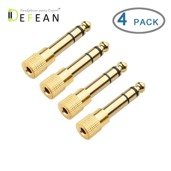 Defean Cable Matters 4-Pack 1/4 inch 6.3mm to 3.5 mm Adapter - Now Made of Solid Copper for Improved Durability & Longevity
Defean Cable Matters 4-Pack 1/4 inch 6.3mm to 3.5 mm Adapter - Now Made of Solid Copper for Improved Durability & Longevity