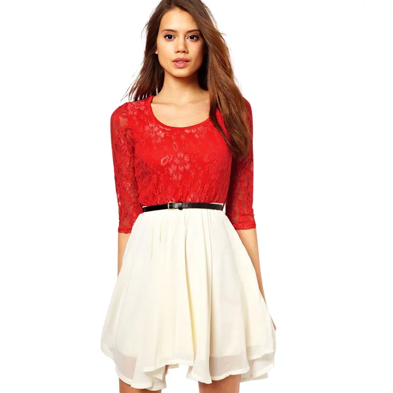 Summer Fashion Women Dress Half Sleeves Social Body Casual Dresses Femininas Slim Patchwork Dress With Belt Vestidos Roupas
Summer Fashion Women Dress Half Sleeves Social Body Casual Dresses Femininas Slim Patchwork Dress With Belt Vestidos Roupas