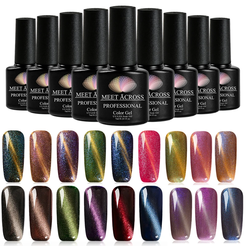 MEET ACROSS 7ML Magnet Cat Eyes Top Coat Chameleon Magnetic Effect Nail Top Coat UV Nail Polish Soak Off Led Nail Coat
MEET ACROSS 7ML Magnet Cat Eyes Top Coat Chameleon Magnetic Effect Nail Top Coat UV Nail Polish Soak Off Led Nail Coat