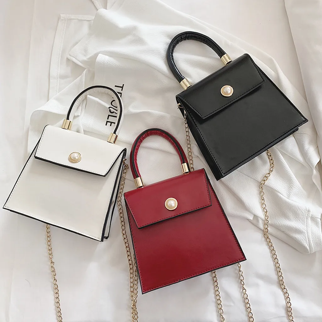 Women handbag Retro Pattern Leather Handbags PU Shoulder Bag Small square Crossbody Bags for Women pearl chain totes evening sac
Women handbag Retro Pattern Leather Handbags PU Shoulder Bag Small square Crossbody Bags for Women pearl chain totes evening sac