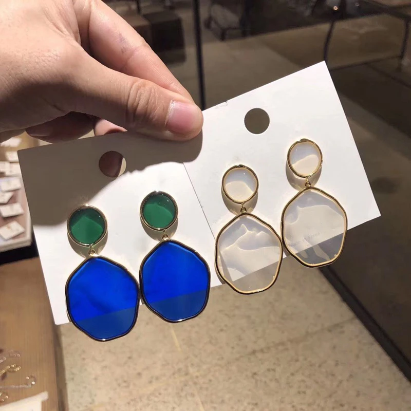 MENGJIQIAO 2019 New Fashion Jewelry Geometric Acrylic Drop Earrings For Women Transparent Round Dangle Pendientes Jewelry Gift
MENGJIQIAO 2019 New Fashion Jewelry Geometric Acrylic Drop Earrings For Women Transparent Round Dangle Pendientes Jewelry Gift