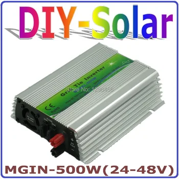 500W 24-48VDC Grid Tie Inverter for 36V 72Cells Solar Panel, MPPT function, 90-260VAC Pure Sine wave Micro On Grid Tie Inverter
500W 24-48VDC Grid Tie Inverter for 36V 72Cells Solar Panel, MPPT function, 90-260VAC Pure Sine wave Micro On Grid Tie Inverter