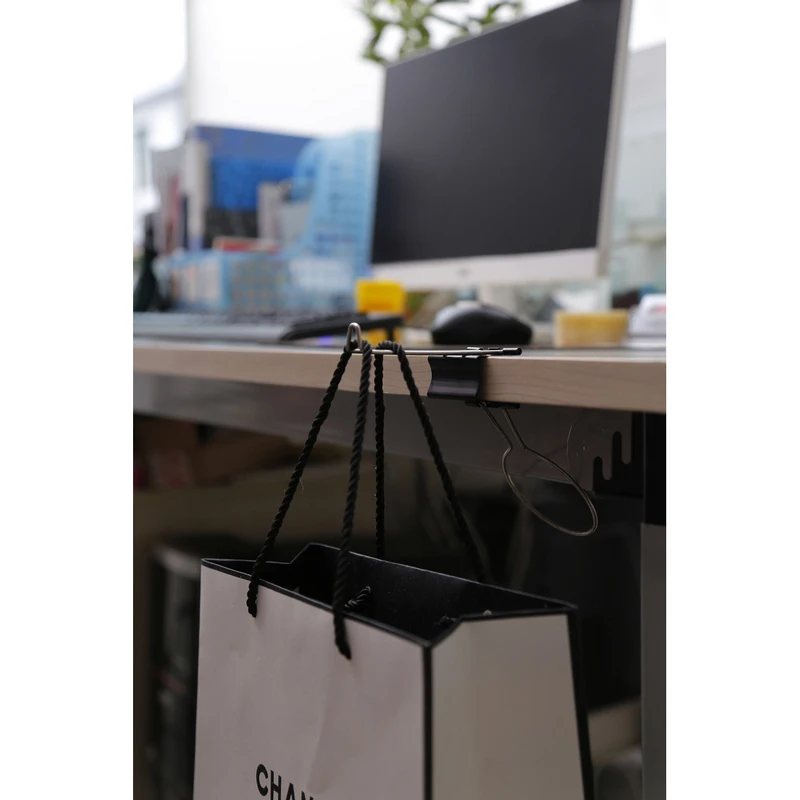 2019 New DIY Creative Desk Table Stand Storage Rack Office/Home Drink Cup Holder Clip Black