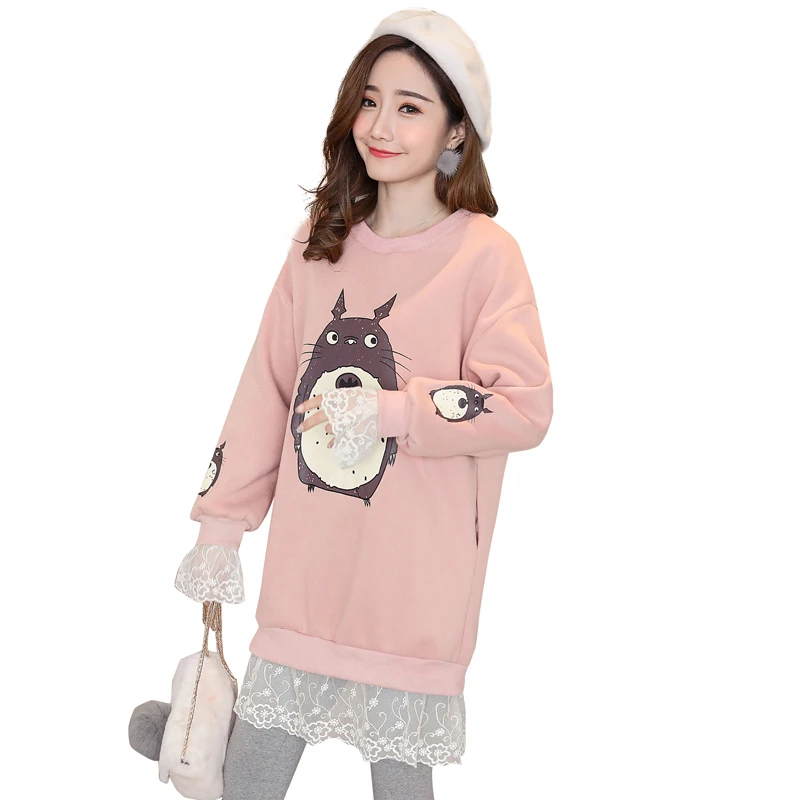 My Neighbor Totoro Hoodies Female Harajuku Totoro Printed Cotton Sweatshirts Autumn Winter Fleece warm lace Pullover B81006
My Neighbor Totoro Hoodies Female Harajuku Totoro Printed Cotton Sweatshirts Autumn Winter Fleece warm lace Pullover B81006