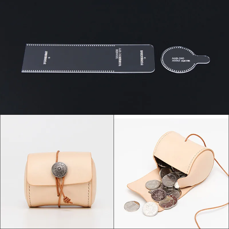 DONYAMY 1 Set DIY leather craft Mini bag Small coin purse sewing pattern acrylic template
DONYAMY 1 Set DIY leather craft Mini bag Small coin purse sewing pattern acrylic template