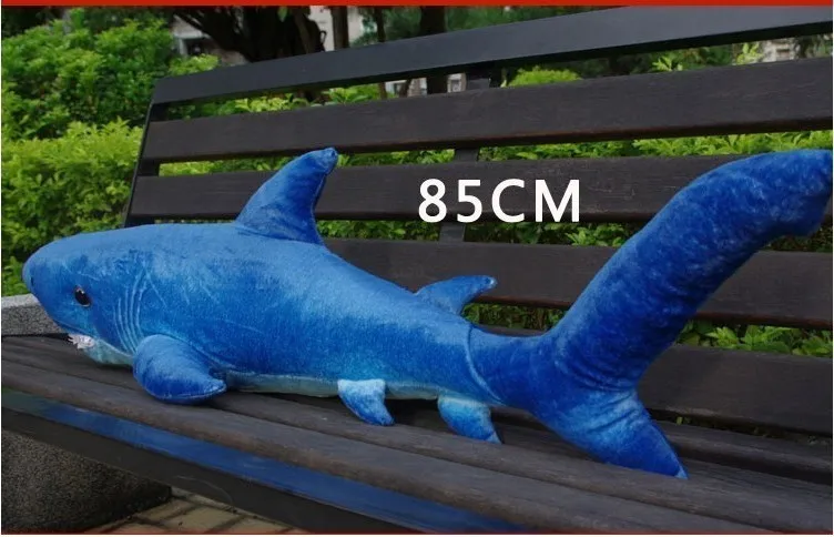 stuffed animal 85cm dark blue shark plush toy doll gift w4256 | Игрушки и хобби